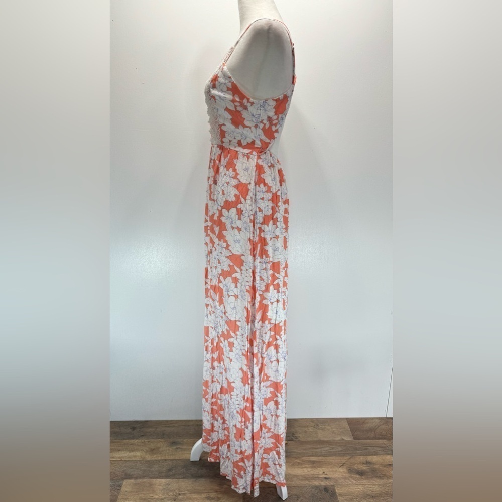 Soiéblu Crepe Floral & Lace Cutout Back Spaghetti Strap Maxi Dress from ModCloth - Picture 5 of 14